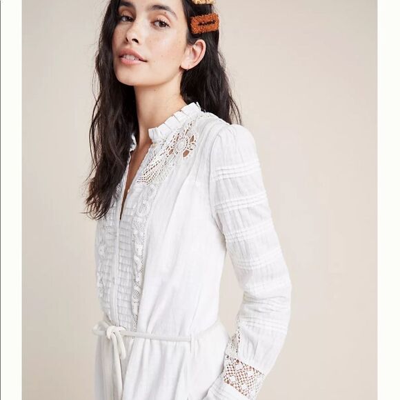 ANTHROPOLOGIE Scotch & Soda Lace Shirtdress - Picture 6 of 6